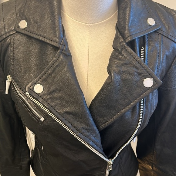 NWT Barneys Leather Jacket - Picture 5 of 6